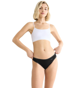 Γυναικεία Σλιπ 3TMX Sloggi Go Crush H String Black | evaunderwear