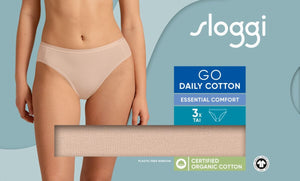 Γυναικεία Σλιπ 3TMX Sloggi Go Daily Cotton Tai Beige | evaunderwear