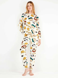 Γυναικεία Χειμερινή Πιτζάμα Gisela Snoopy Peanuts 20340S | evaunderwear