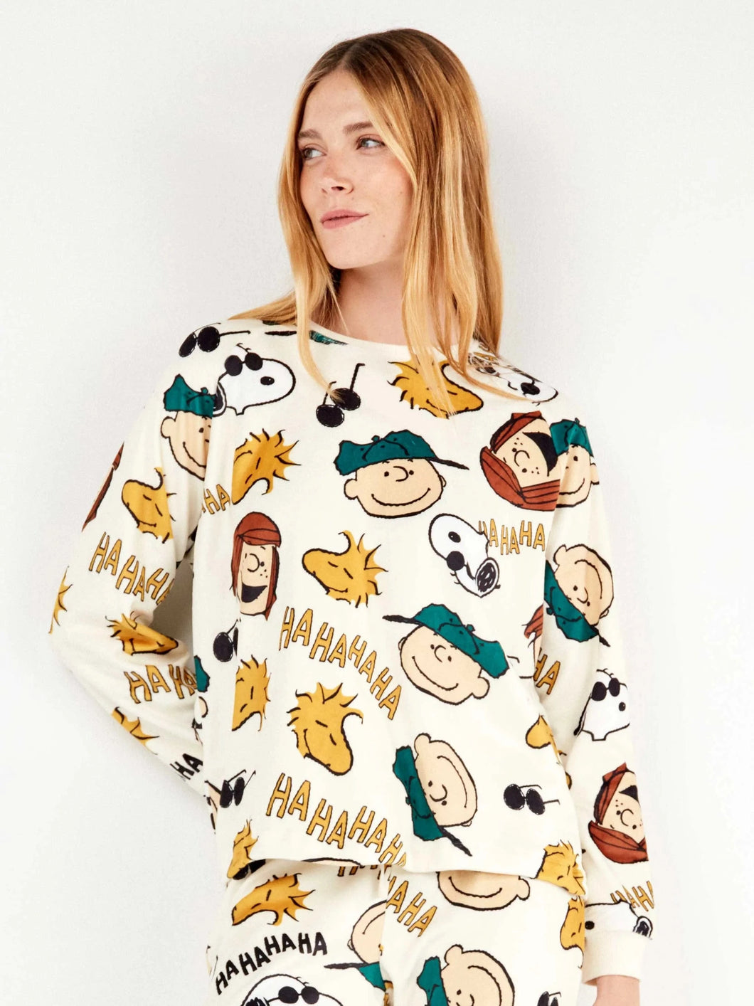 Γυναικεία Χειμερινή Πιτζάμα Gisela Snoopy Peanuts 20340S | evaunderwear