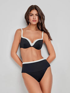 Gisela Μαγιό Μπικίνι Τοπ "BLACK & WHITE" 30185T | evaunderwear