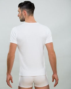 Ανδρικό T-Shirt Κοντό Μανίκι MR BIG 306 White | evaunderwear