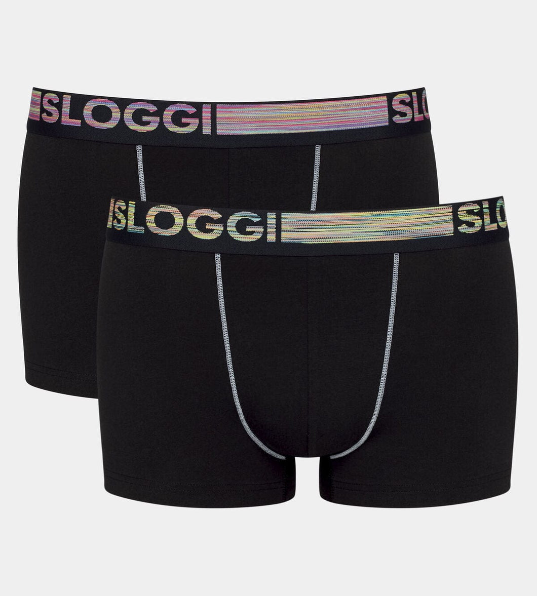 Μποξεράκια Sloggi Men Go ABC Natural H Hipster 2TMX Black | evaunderwear