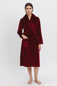 Γυναικεία Ρόμπα Extra Warm Fleece Σταυρωτή Giota 3908 | evaunderwear