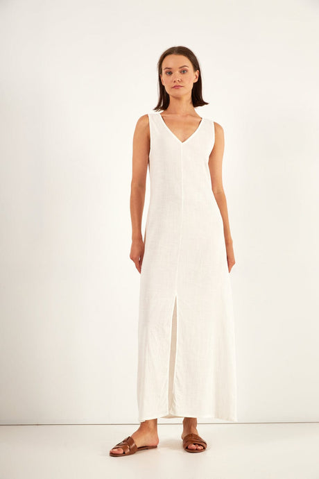 Φόρεμα Αμάνικο Off-White Harmony 504604
