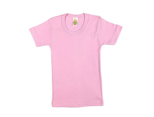 Φανελάκι Παιδικό Κοντό Μανίκι Ροζ Nina Club | evaunderwear