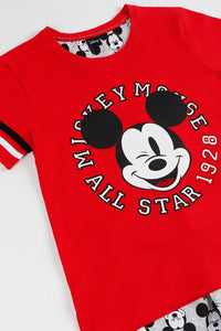 παιδική καλοκαιρινή πιτζάμα αγόρι "micky mouse" Admas Disney | evaunderwear