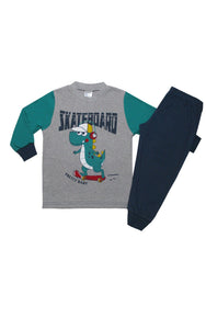 Πιτζάμα Χειμερινή Αγόρι "Skateboard" Pretty Baby  | evaunderwear