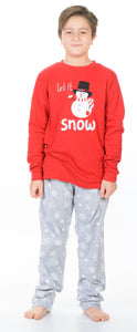 Πιτζάμα Χειμερινή Aγόρι "Snowman" MEI 702199 | evaunderwear