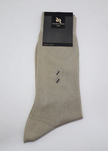ανδρική  μερσεριζέ κάλτσα ανοιχτό μπεζ Douros 545 | evaunderwear