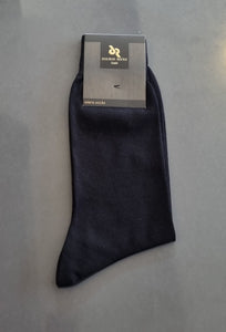 Ανδρική Βαμβακερή Μερσεριζέ Κάλτσα Μαύρη/Καφέ Douros 590 | evaunderwear