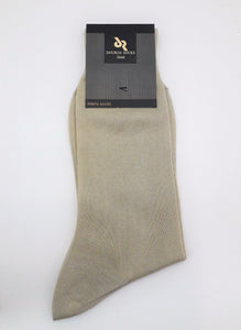 ανδρική  μερσεριζέ κάλτσα ανοιχτό μπεζ Douros 590 | evaunderwear