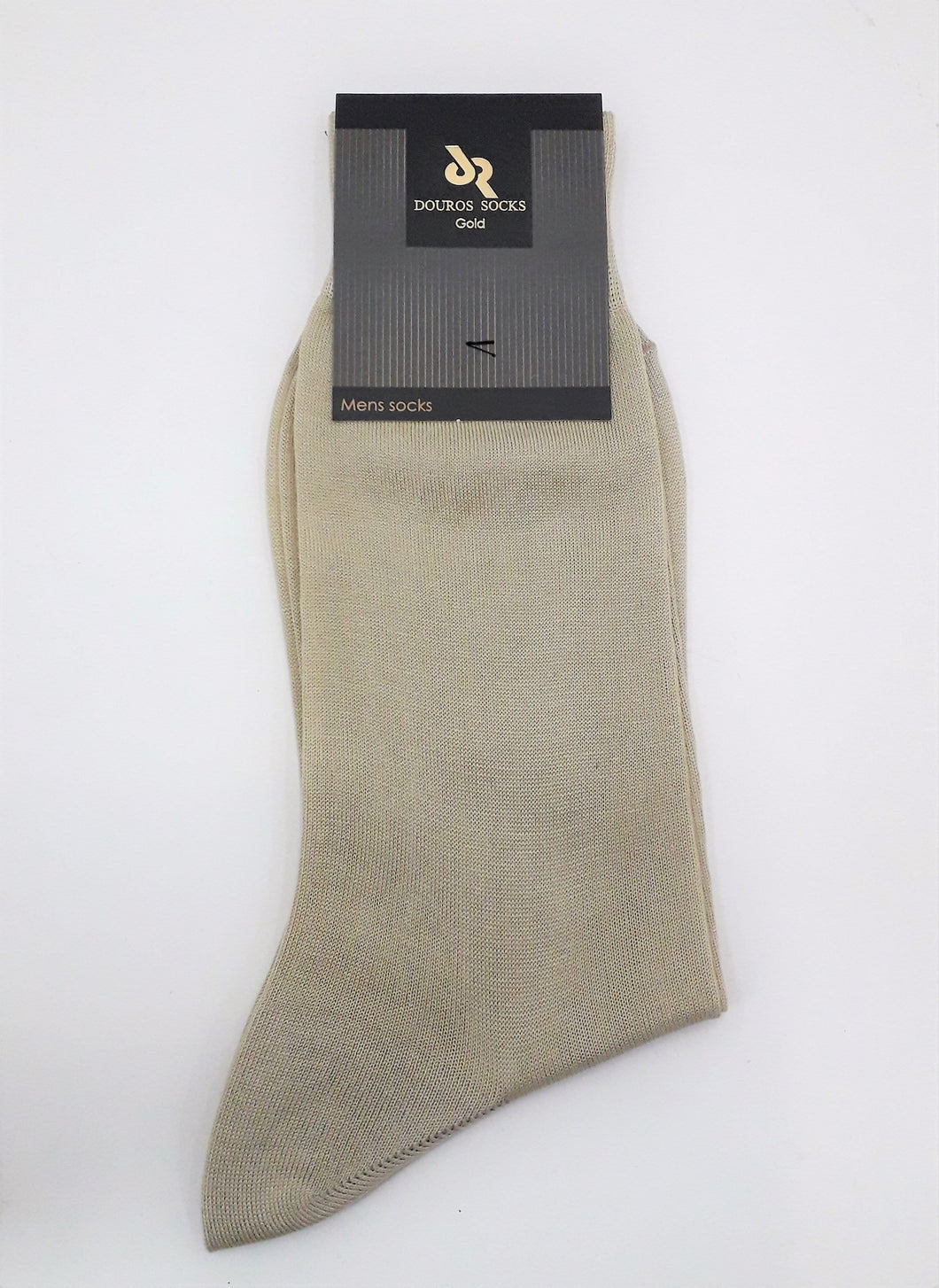 ανδρική  μερσεριζέ κάλτσα ανοιχτό μπεζ Douros 590 | evaunderwear
